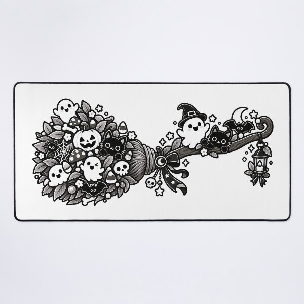 Item preview, HALLOWEEN DOODLE COLLECTION - BROOMSTICK v2 designed and sold by WheelieGdArt.
