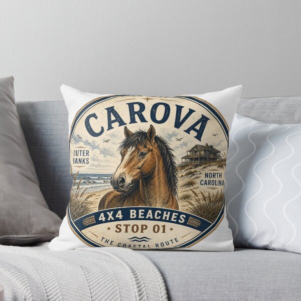 Item preview, Carova NC Wild Horse Beach Badge designed and sold by The Coastal Route.
