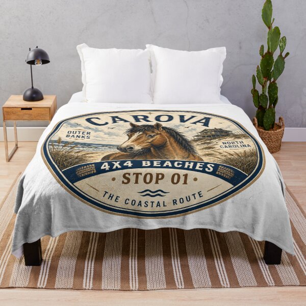 Item preview, Carova NC Wild Horse Beach Badge designed and sold by The Coastal Route.