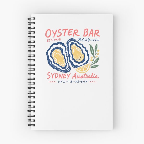 Item preview, Oyster Bar EST 1978 Sydney Australia Vintage Sydney Rock Oyster Wattle Lemon designed and sold by Yellowriversss.