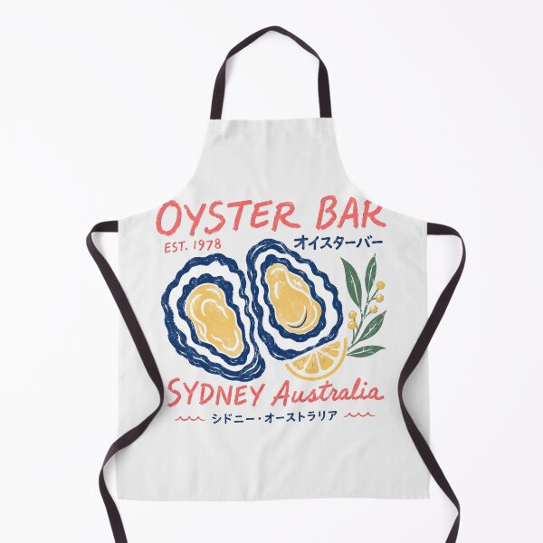 Item preview, Oyster Bar EST 1978 Sydney Australia Vintage Sydney Rock Oyster Wattle Lemon designed and sold by Yellowriversss.