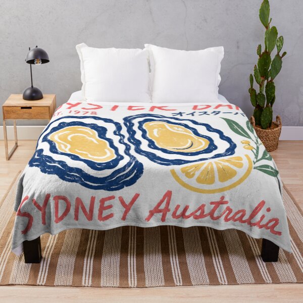 Item preview, Oyster Bar EST 1978 Sydney Australia Vintage Sydney Rock Oyster Wattle Lemon designed and sold by Yellowriversss.
