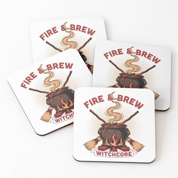 Item preview, Fire & Brew Cauldron T-Shirt | Witchcore Halloween Graphic Tee v18 designed and sold by DarylWelsh2024.