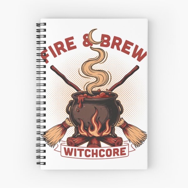Item preview, Fire & Brew Cauldron T-Shirt | Witchcore Halloween Graphic Tee v18 designed and sold by DarylWelsh2024.