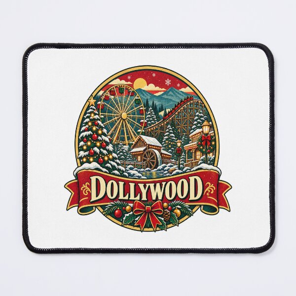 Item preview, Dollywood Christmas Shirt – Retro Tennessee Theme Park Snow Badge designed and sold by Globalcitytees.