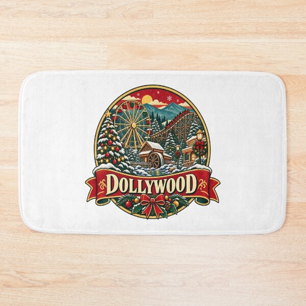 Item preview, Dollywood Christmas Shirt – Retro Tennessee Theme Park Snow Badge designed and sold by Globalcitytees.