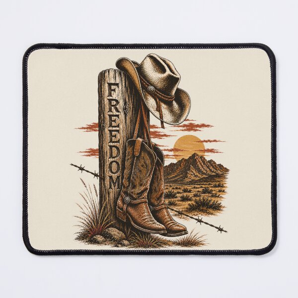 Item preview, Boots & Hat - Western Americana Desert Graphic designed and sold by JonelCrafts.