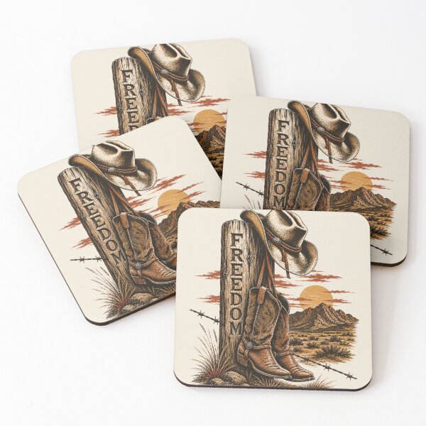 Item preview, Boots & Hat - Western Americana Desert Graphic designed and sold by JonelCrafts.