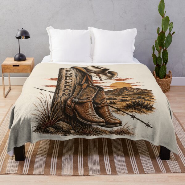 Item preview, Boots & Hat - Western Americana Desert Graphic designed and sold by JonelCrafts.