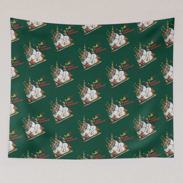 Item preview, Green Monster Christmas Tree Wreath designed and sold by Backusu.