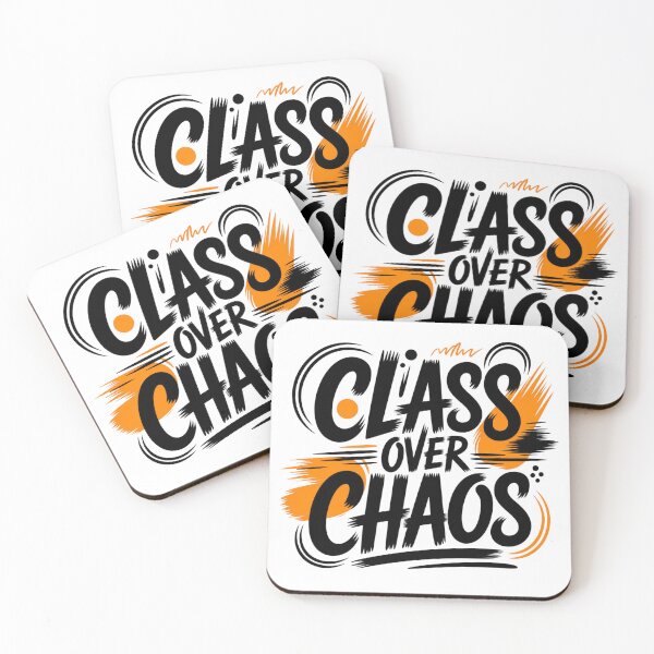 Item preview, Class Over Chaos Bold Street Art Typography designed and sold by Aarvya Fashion Club ( A.F.C ).