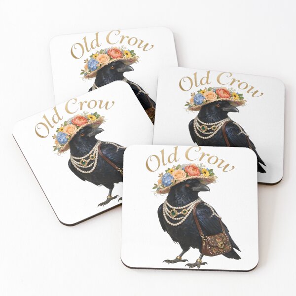 Item preview, Old Crow Wearing Pearls designed and sold by The She Shed.