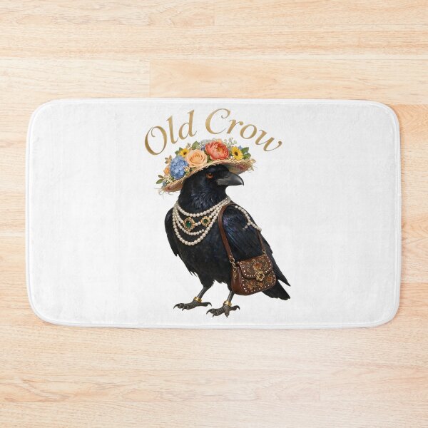 Item preview, Old Crow Wearing Pearls designed and sold by The She Shed.