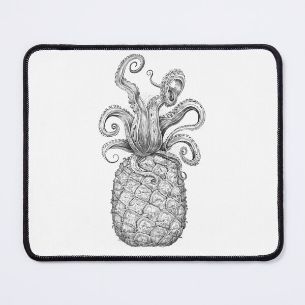 Item preview, Octopus Pineapple black & white designed and sold by NIKITA KORENKOV NikKor.