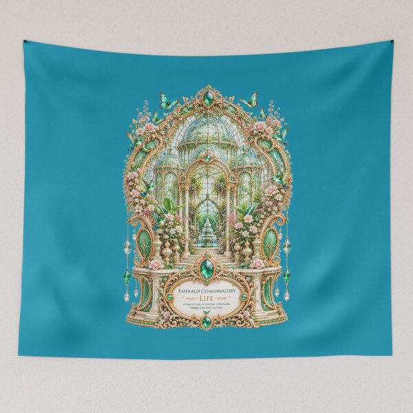 Item preview, Emerald Conservatory — Life | Enchanted Botanical Glasshouse designed and sold by sunbowjp stadio.