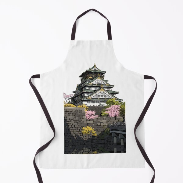 Item preview, Majestic Japanese Castle in Spring Bloom illustration designed and sold by sabartgunpla.