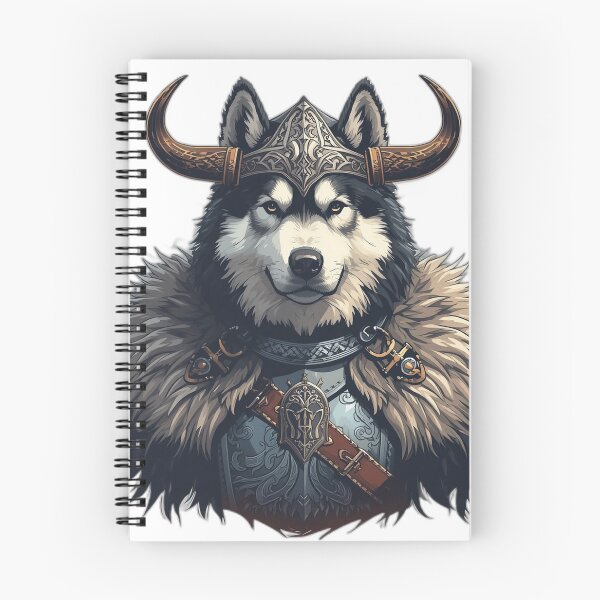 Item preview, Viking Husky Wolf Warrior | Fantasy Norse Dog Art designed and sold by RobertArt08.