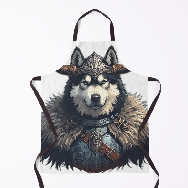 Item preview, Viking Husky Wolf Warrior | Fantasy Norse Dog Art designed and sold by RobertArt08.