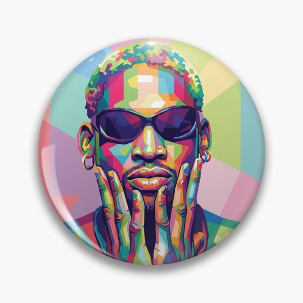 Item preview, Dennis Rodman Colorful Pop Art designed and sold by SiksisArt.