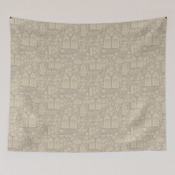 Item preview, Coffee cups , coffee pots, espresso, coffee beans - Vintage Coffee Shop designed and sold by DColourMuse.