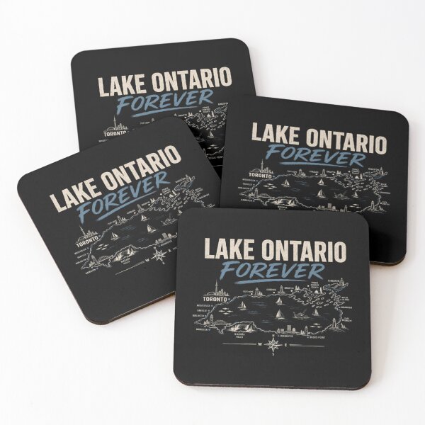 Item preview, Lake Ontario Forever Great Lakes Travel Souvenir Canadian American Lakeside designed and sold by KrushnaChandra.