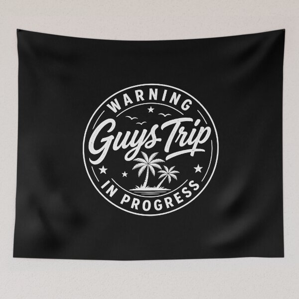 Item preview, Warning Guys Trip in Progress designed and sold by a-turner-paint.