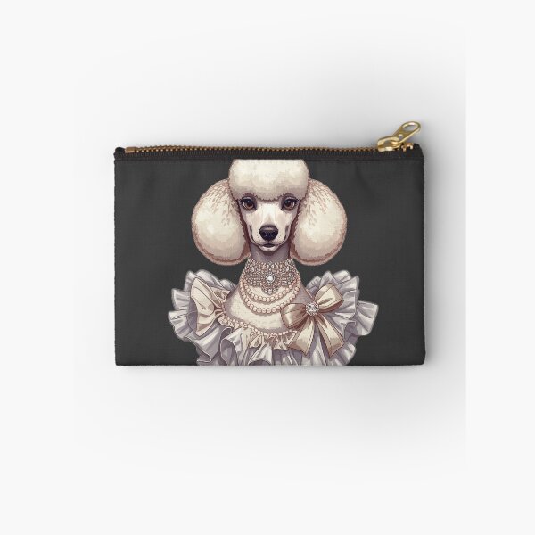 Item preview, Elegant Poodle with Pearls & Diamonds | Glam Dog Fashion Art designed and sold by RobertArt08.