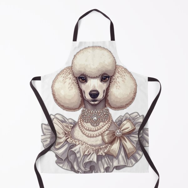 Item preview, Elegant Poodle with Pearls & Diamonds | Glam Dog Fashion Art designed and sold by RobertArt08.