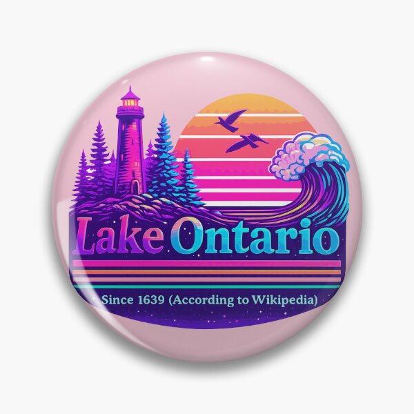 Item preview, Lake Ontario Lighthouse Vaporwave Retro Sunset designed and sold by KungPowUnicorn.