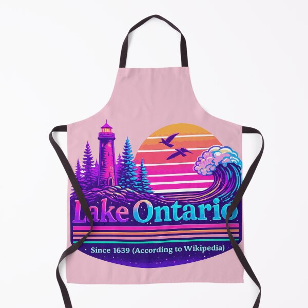 Item preview, Lake Ontario Lighthouse Vaporwave Retro Sunset designed and sold by KungPowUnicorn.