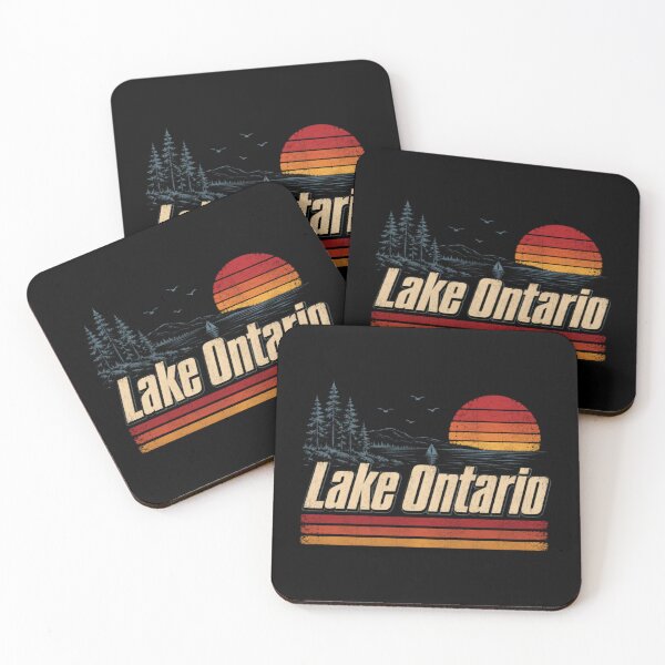 Artikelvorschau, Ontariosee, Retro-Sonnenuntergang an den Großen Seen entworfen und verkauft von KrushnaChandra.