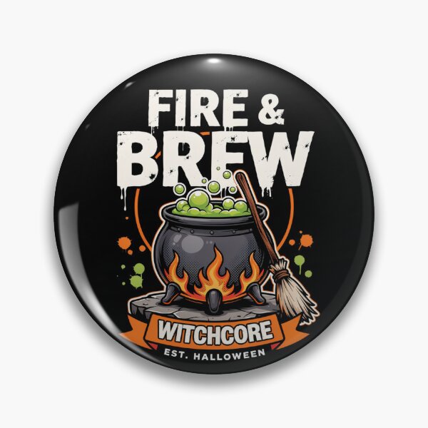 Item preview, Fire & Brew Cauldron T-Shirt | Witchcore Halloween Graphic Tee v24 designed and sold by DarylWelsh2024.