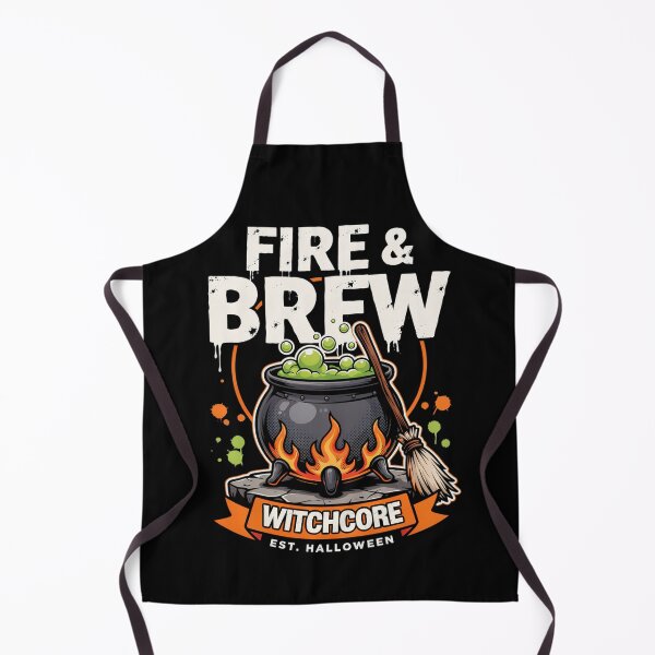 Item preview, Fire & Brew Cauldron T-Shirt | Witchcore Halloween Graphic Tee v24 designed and sold by DarylWelsh2024.
