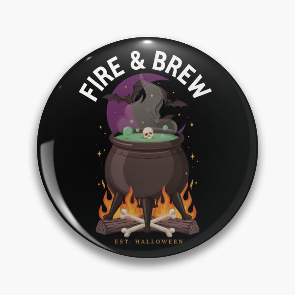Item preview, Fire & Brew Cauldron T-Shirt | Witchcore Halloween Graphic Tee v25 designed and sold by DarylWelsh2024.