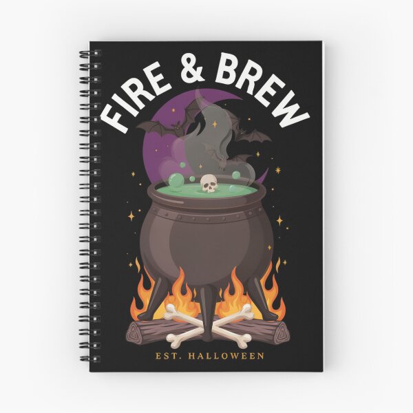Item preview, Fire & Brew Cauldron T-Shirt | Witchcore Halloween Graphic Tee v25 designed and sold by DarylWelsh2024.