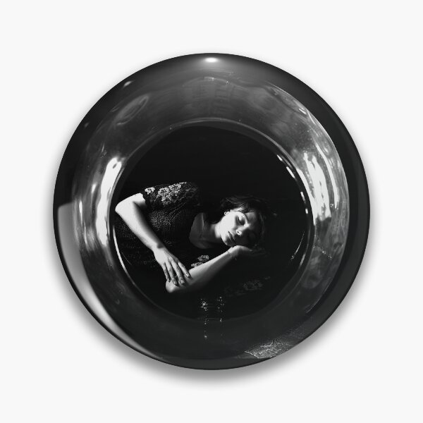Item preview, Sleeping Woman in Futuristic Pod Surreal Black and White Dream Art designed and sold by inkoutninja.