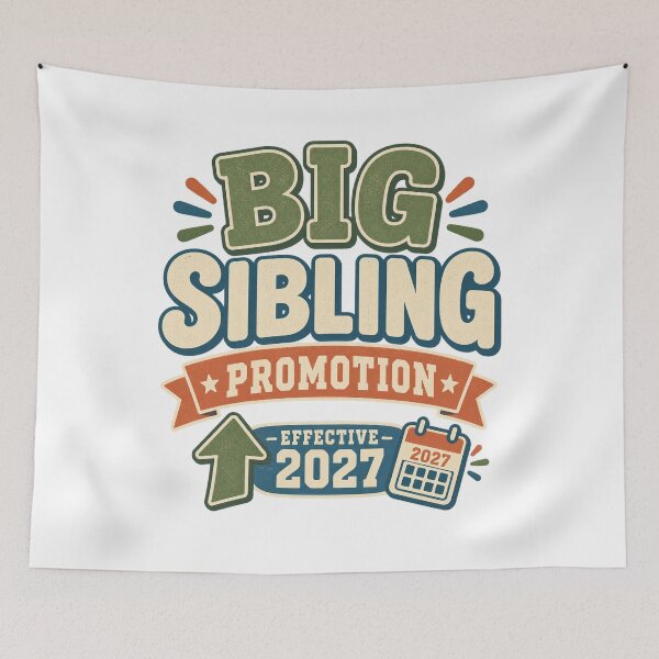 Item preview, Big Sibling Promotion Shirt, Pregnancy Announcement Tee, Big Brother or Sister 2027, New Baby Reveal, Older Sibling Gift designed and sold by My Gift Prints LLC.