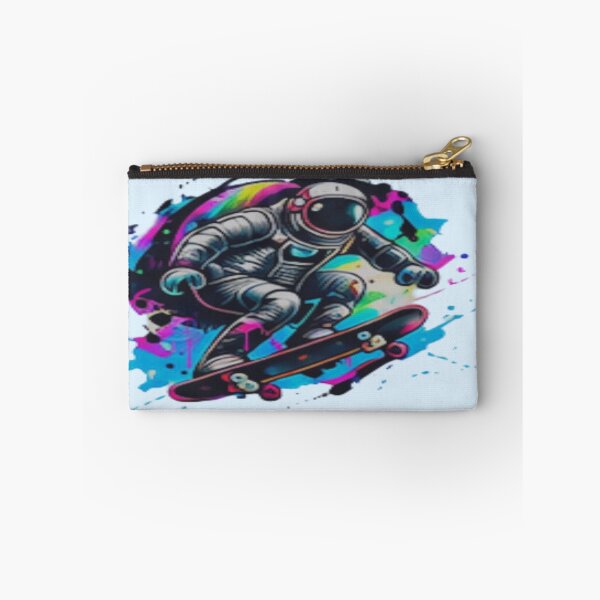 Item preview, Cyberpunk Astronaut Skateboarding Dream Big - Neon Pop Art designed and sold by FABIOLA1970.