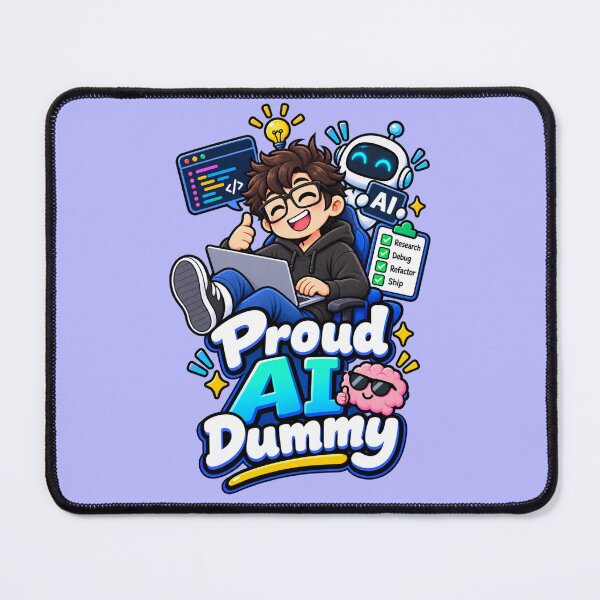 Item preview, Proud AI Dummy – Funny AI Developer Programmer designed and sold by RaulWeirdAndFun.