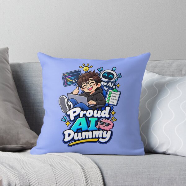 Item preview, Proud AI Dummy – Funny AI Developer Programmer designed and sold by RaulWeirdAndFun.