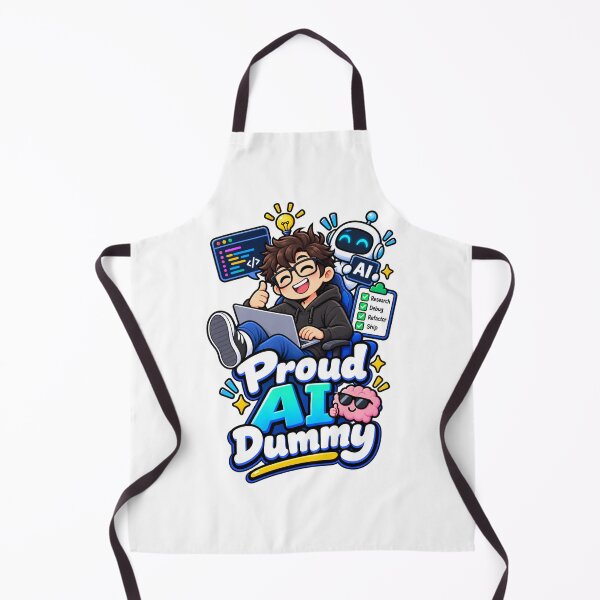 Item preview, Proud AI Dummy – Funny AI Developer Programmer designed and sold by RaulWeirdAndFun.