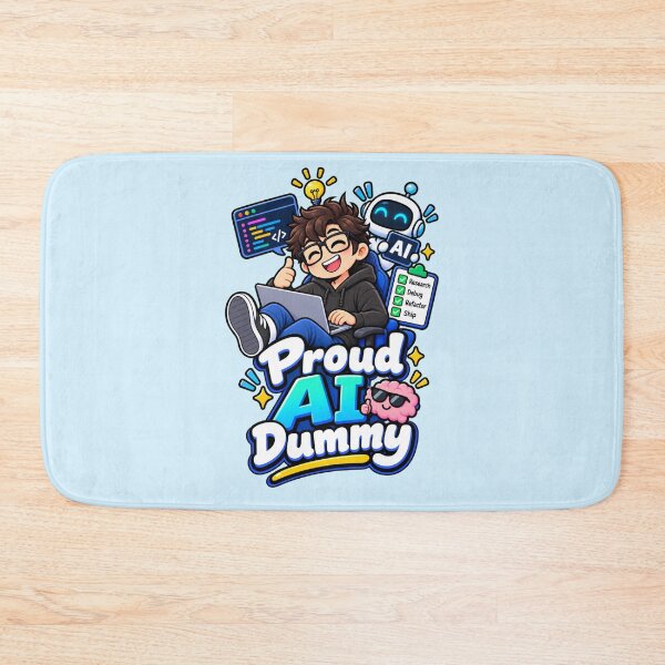 Item preview, Proud AI Dummy – Funny AI Developer Programmer designed and sold by RaulWeirdAndFun.