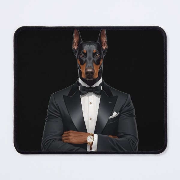 Item preview, Doberman in Tuxedo | Classy Gentleman Dog Suit Art designed and sold by RobertArt08.