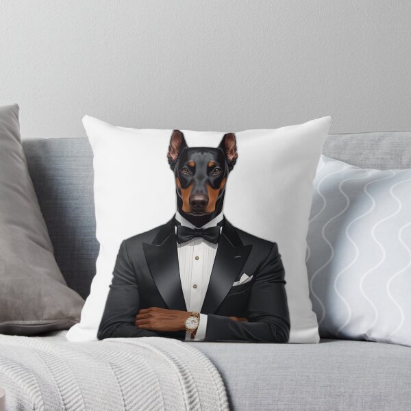 Item preview, Doberman in Tuxedo | Classy Gentleman Dog Suit Art designed and sold by RobertArt08.