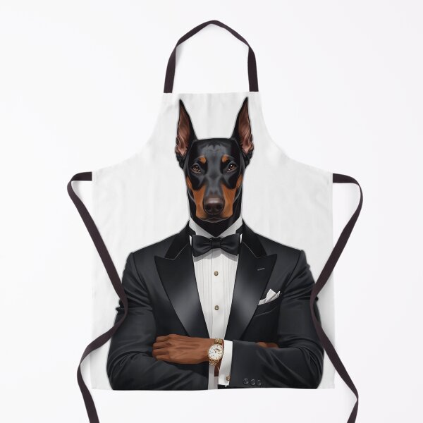 Item preview, Doberman in Tuxedo | Classy Gentleman Dog Suit Art designed and sold by RobertArt08.