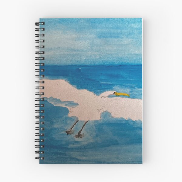 Item preview, White Heron Soaring designed and sold by BirdandaBrush.