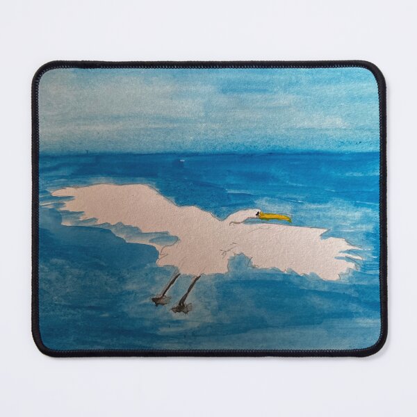 Item preview, White Heron Soaring designed and sold by BirdandaBrush.