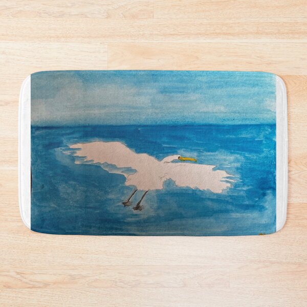 Item preview, White Heron Soaring designed and sold by BirdandaBrush.