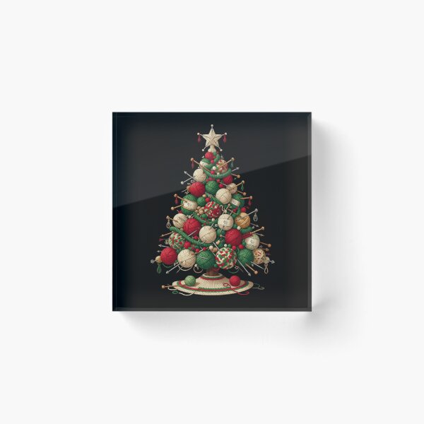 Item preview, Yarn Christmas Tree Knitting Crochet Lover designed and sold by CF_VintageDesign.