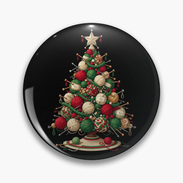 Item preview, Yarn Christmas Tree Knitting Crochet Lover designed and sold by CF_VintageDesign.